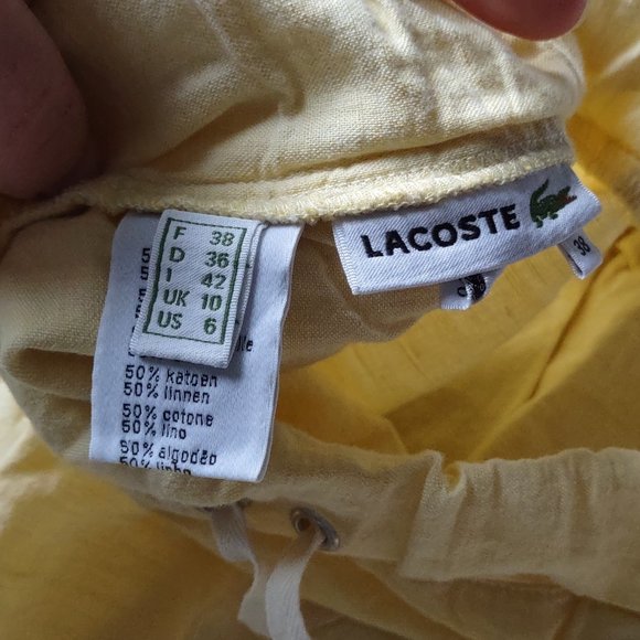 Lacoste Pale Yellow Skirt - Picture 3 of 5